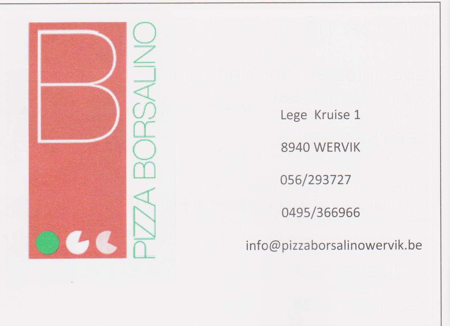 pizza borsalino ok K.E. Wervik